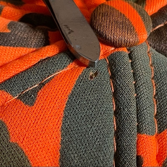 Nissin Orange Camo Snap Back Trucker Cap - Picture 13 of 14